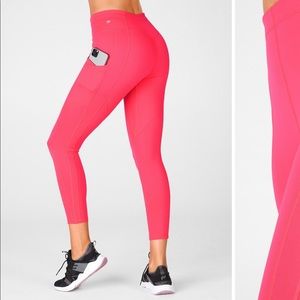 Fabletics High-Waisted Motion365® Paneled 7/8 - 4X - Fire Coral